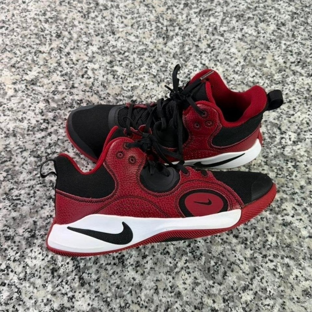 Nike Fly By Mid 2 Red Black Basketball Sneaker Shoe M8.5 CU3503